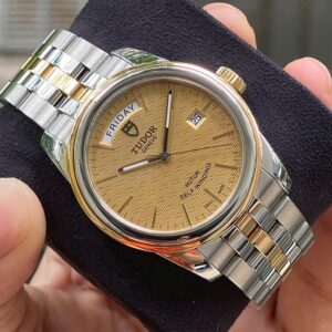 5 Tudor Glamour Day Date M56003-0003 Demi 18k Automatic