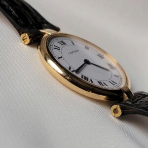 6 Cartier Vendome Paris 18K Gold 750 Case White Dial Quartz