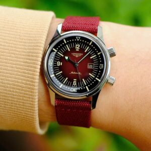 6 Longines Legend Diver Red Automatic L3.374.4.40.2