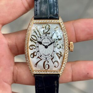 1 Franck Muller Cintrée Curvex Quartz 5852 QZ 18k Rose Gold