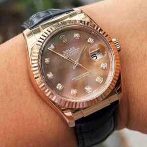 1 Rolex Oyster Perpetual DateJust 116135 MOP 18k Rose Gold