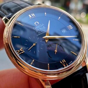 2 Omega DeVille Co-Axial Blue 18k Au750 42453402103002