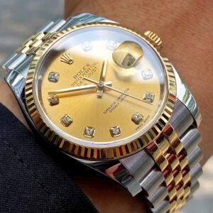 2 Rolex DateJust 116233 Champage Diamond Demi 18k