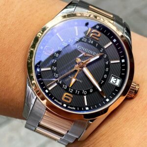 3 Longines Conquest Classic GMT L27995767 Demi 18k