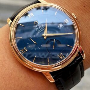 3 Omega DeVille Co-Axial Blue 18k Au750 42453402103002
