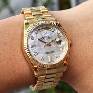 3 Rolex Day Date 118238 MOP 18k Gold Automatic