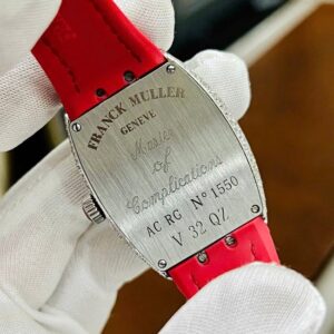 4 Franck Muller V32 Red Full Diamond V32 SC AT FO-2 Quartz