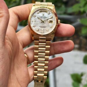 mua dong ho cu 34 Rolex Day Date 118238 MOP 18k Gold Automatic
