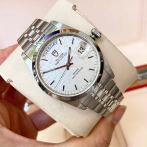 4 Tudor Prince Day Date Linen Silver 36mm 76200