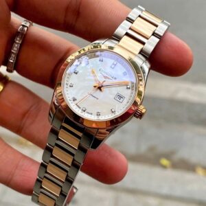 5 Longines Conquest MOP Diamond Demi 18k Automatic L2.285.5