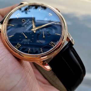 5 Omega DeVille Co-Axial Blue 18k Au750 42453402103002