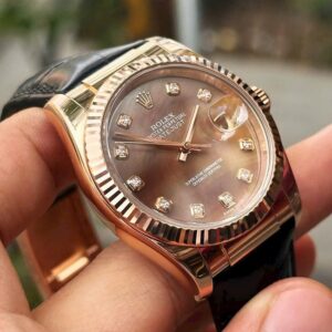 5 Rolex Oyster Perpetual DateJust 116135 MOP 18k Rose Gold