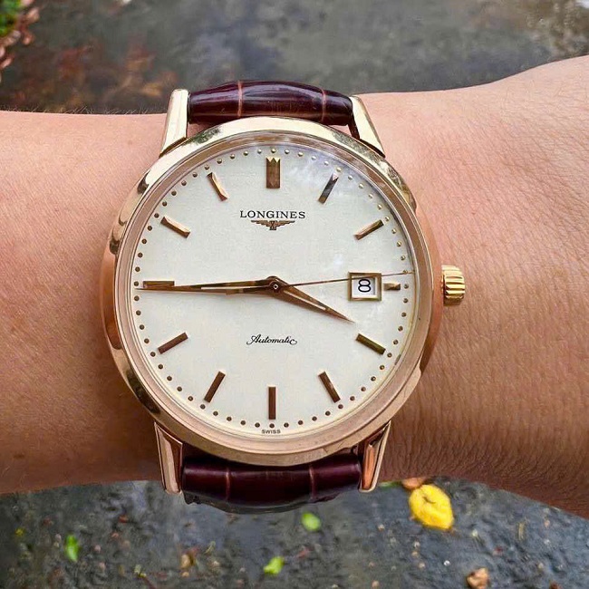 6 Longines Heritage Automatic 18k Au750 L27198122 6 Longines Heritage Automatic 18k Au750 L27198122