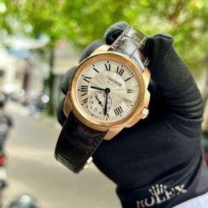 1 Cartier WGCA0003 Pink Gold Silver Automatic 38mm