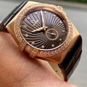 3 Omega Constellation Diamond Chocolate 123.58.35.20.63.001