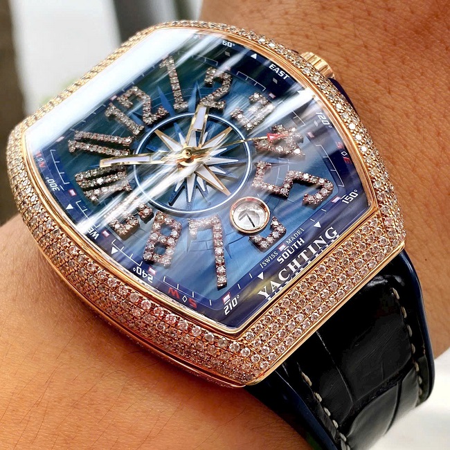 5 Franck Muller Yatching Xanh Navy V41SCDT 18k 5 Franck Muller Yatching Xanh Navy V41SCDT 18k