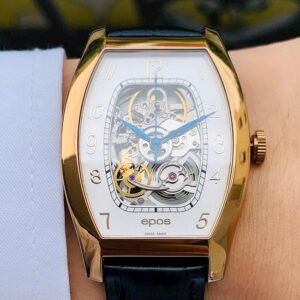 1 Epos Elegance Tonneau Skeleton Rose Gold 3359.137.24.38.17