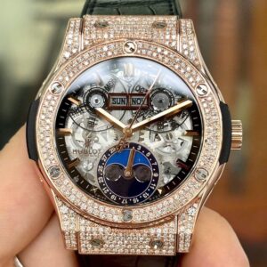 1 Hublot Classic Fusion 18k King Gold Pave 547.OX.0180.LR.1704