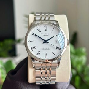 1 Longines Record Automatic L2.821.4.11.6 Kim nung xanh