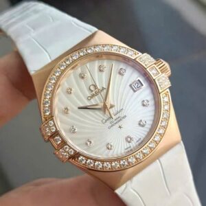 1 Omega Constellation 18k Diamond White 123.57.35.20.55.001