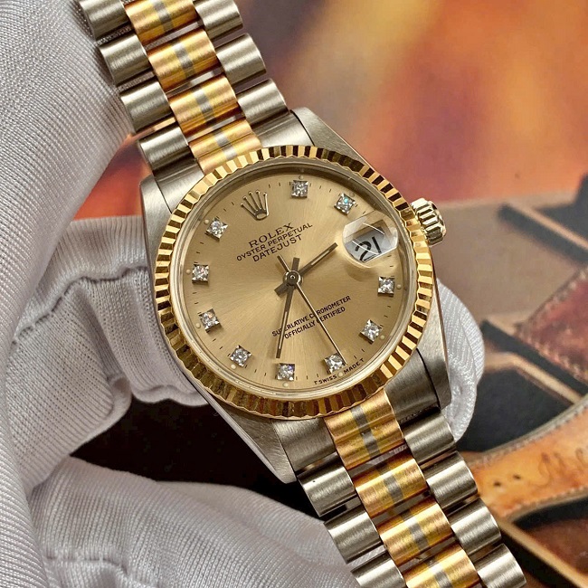 1 Rolex Date Just nu 68279B coc kim 31mm vang khoi 18k 3 mau 1 Rolex Date Just nu 68279B coc kim 31mm vang khoi 18k 3 mau