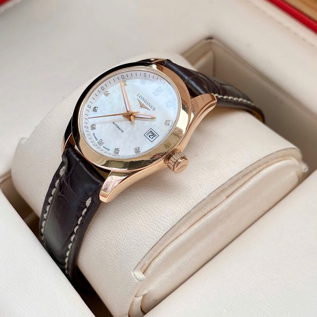 10 Longines Conquest mat MOP coc kim vang khoi 18k L2.285.8 10 Longines Conquest mat MOP coc kim vang khoi 18k L2.285.8