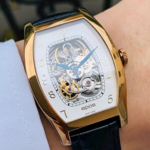 2 Epos Elegance Tonneau Skeleton Rose Gold 3359.137.24.38.17