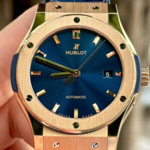 2 Hublot Classic vang hong 18k Automatic 542.OX.7180.LR xanh