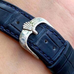 2 Rolex Cellini Date 50519 mat so xanh vang trang 18K nguyen khoi