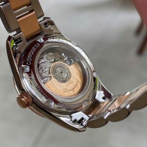 3 Longines nu Conquest Diamond L2.285.5.58.7 Demi 18k Automatic