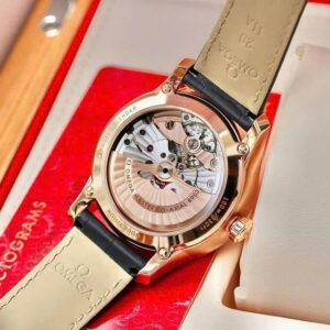 3 Omega DeVille Day Date 43353412203001 mat xanh
