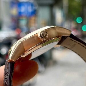 3 Omega DeVille vang hong 18k mat trang 431.53.41.21.02.001