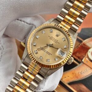 3 Rolex Date Just nu 68279B coc kim 31mm vang khoi 18k 3 mau
