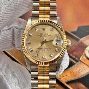 4 Rolex Date Just nu 68279B coc kim 31mm vang khoi 18k 3 mau