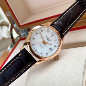 5 Longines Conquest mat MOP coc kim vang khoi 18k L2.285.8
