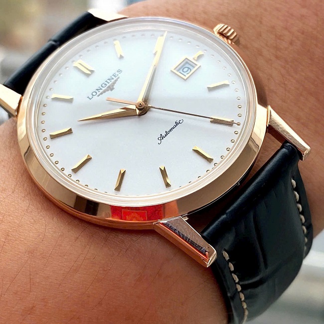 5 Longines Heritage L2.719.8.12.2 vang 18K gioi han 1000 chiec 5 Longines Heritage L2.719.8.12.2 vang 18K gioi han 1000 chiec