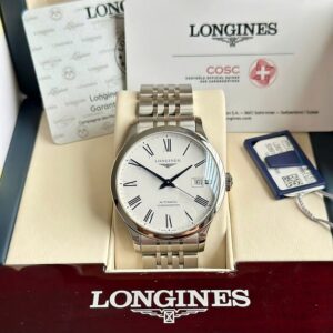 5 Longines Record Automatic L2.821.4.11.6 Kim nung xanh
