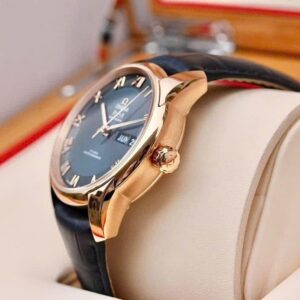 5 Omega DeVille Day Date 43353412203001 mat xanh