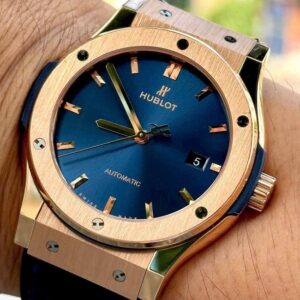 6 Hublot Classic vang hong 18k Automatic 542.OX.7180.LR xanh
