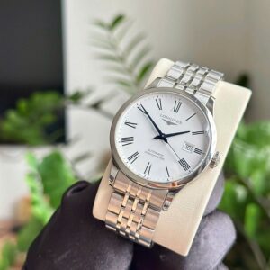6 Longines Record Automatic L2.821.4.11.6 Kim nung xanh