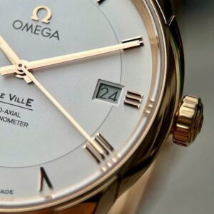 7 Omega DeVille vang hong 18k mat trang 431.53.41.21.02.001