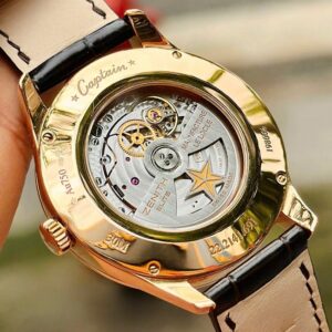 7 Zenith Moonphase vang hong Kim Baguette 22.2141.69101.C498