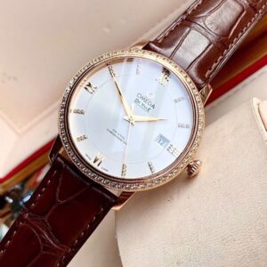 Omega De Ville Prestige Co-Axial Chronometer Solid Gold 18K Diamond 424.58.40.20.52.002 5