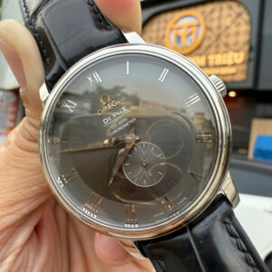 Omega Deville mặt xám Co-Axial kim rốn 4813.40.01 3