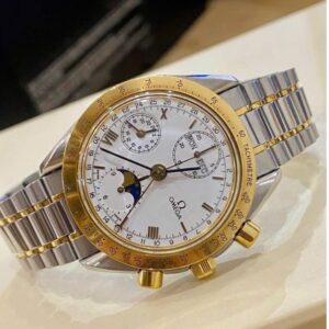 Omega SPEEDMASTER TRIPLE CALENDAR MOONPHASE Chronograph Demi 18k 2