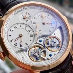 Arnold & Son Instrument Double Balance GMT 1DGAP.W01A.C120P mặt hề Vàng khối 18k 1