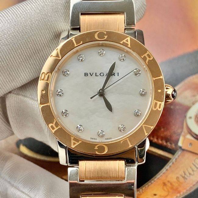 BVLGARI 101891 BBL33WSPG_12 33mm mặt xà cừ Demi 18k Automatic 2 BVLGARI 101891 BBL33WSPG_12 33mm mặt xà cừ Demi 18k Automatic 2
