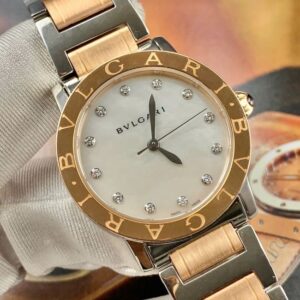 BVLGARI 101891 BBL33WSPG_12 33mm mặt xà cừ Demi 18k Automatic 3