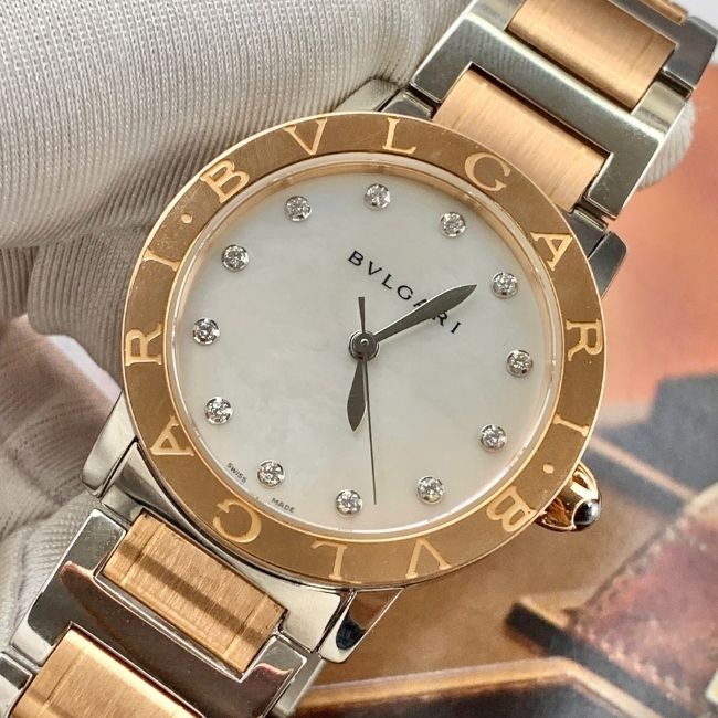 BVLGARI 101891 BBL33WSPG_12 33mm mặt xà cừ Demi 18k Automatic 4 BVLGARI 101891 BBL33WSPG_12 33mm mặt xà cừ Demi 18k Automatic 4