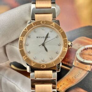 BVLGARI 101891 BBL33WSPG_12 33mm mặt xà cừ Demi 18k Automatic 7